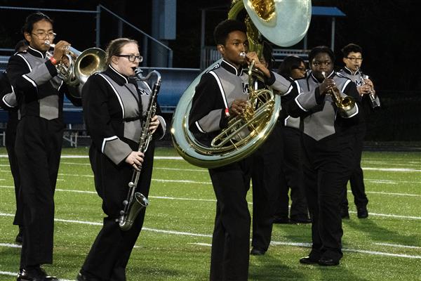 Meade High School Marching Band Performing